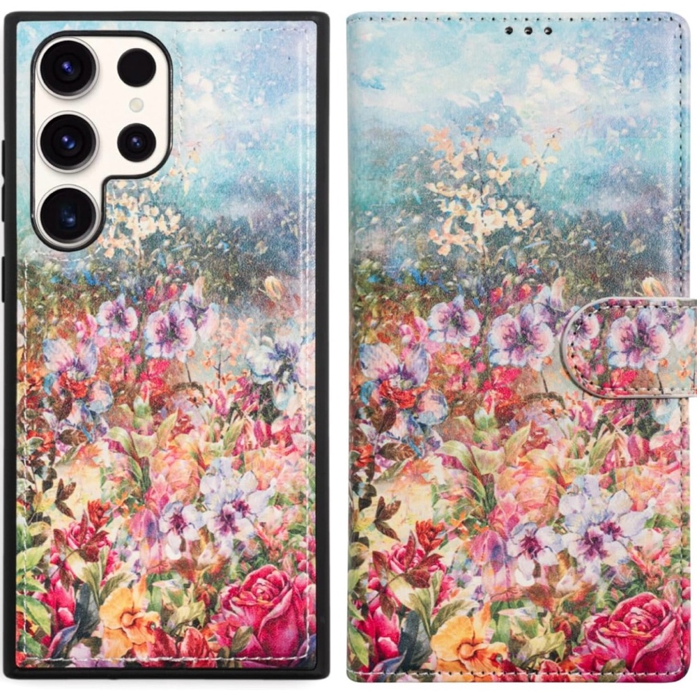 Case for Samsung Galaxy S23 Ultra,Detachable Flip Folio Leather Card Holder